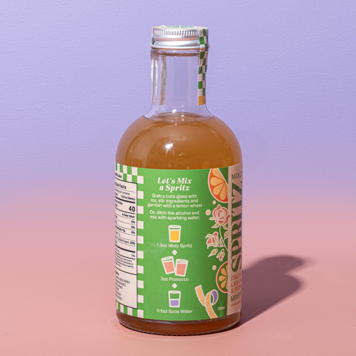 New! Italian Lemon & Rose Spritz | Non Alcoholic Cocktail & Mocktail Mixer