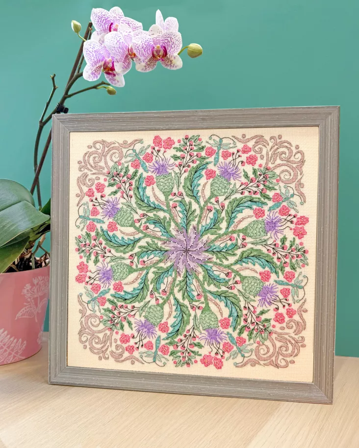 Swirling Thistles Counted Cross Stitch Kit by Bothy Threads XBUF3