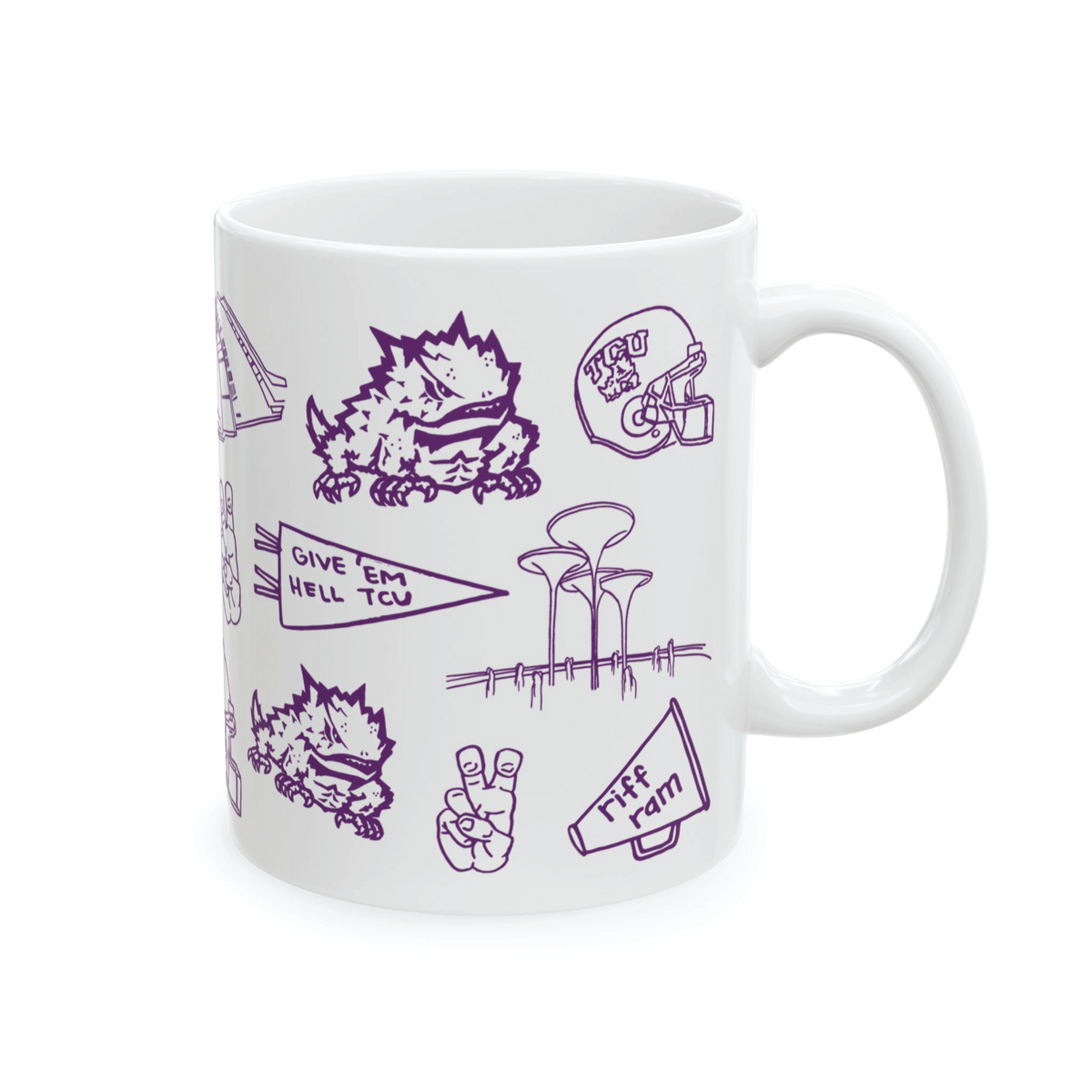 Texas Christian University (TCU) - 11 oz Porcelain Mug