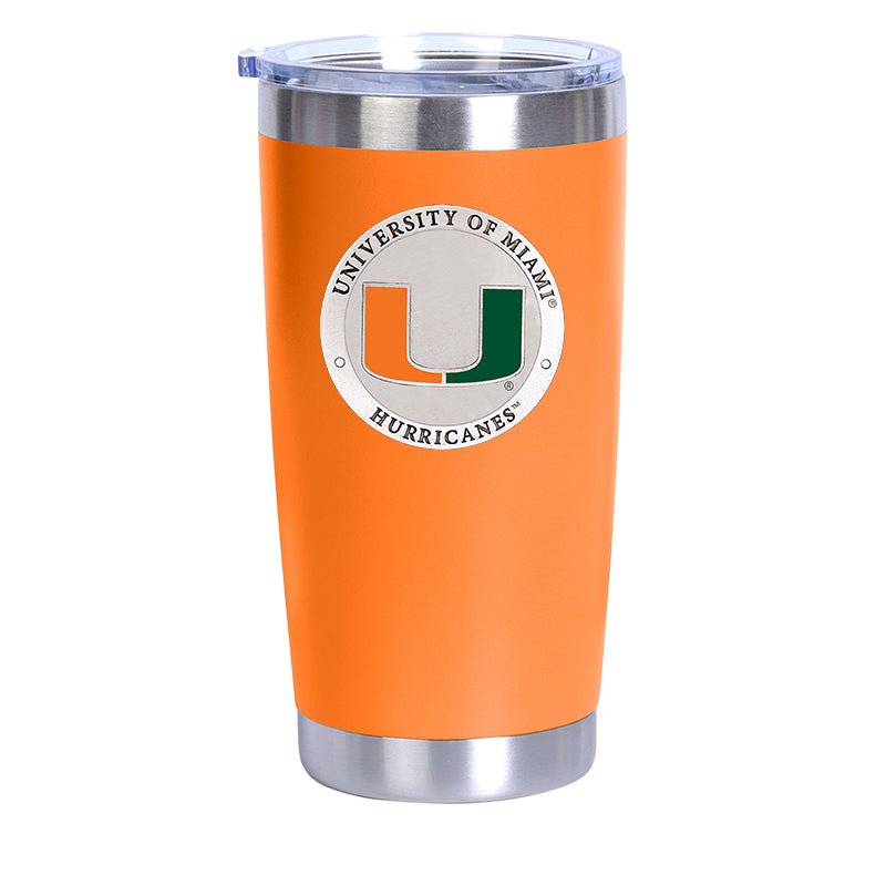 Miami Hurricanes Chrome Thermal Drink, 20 oz