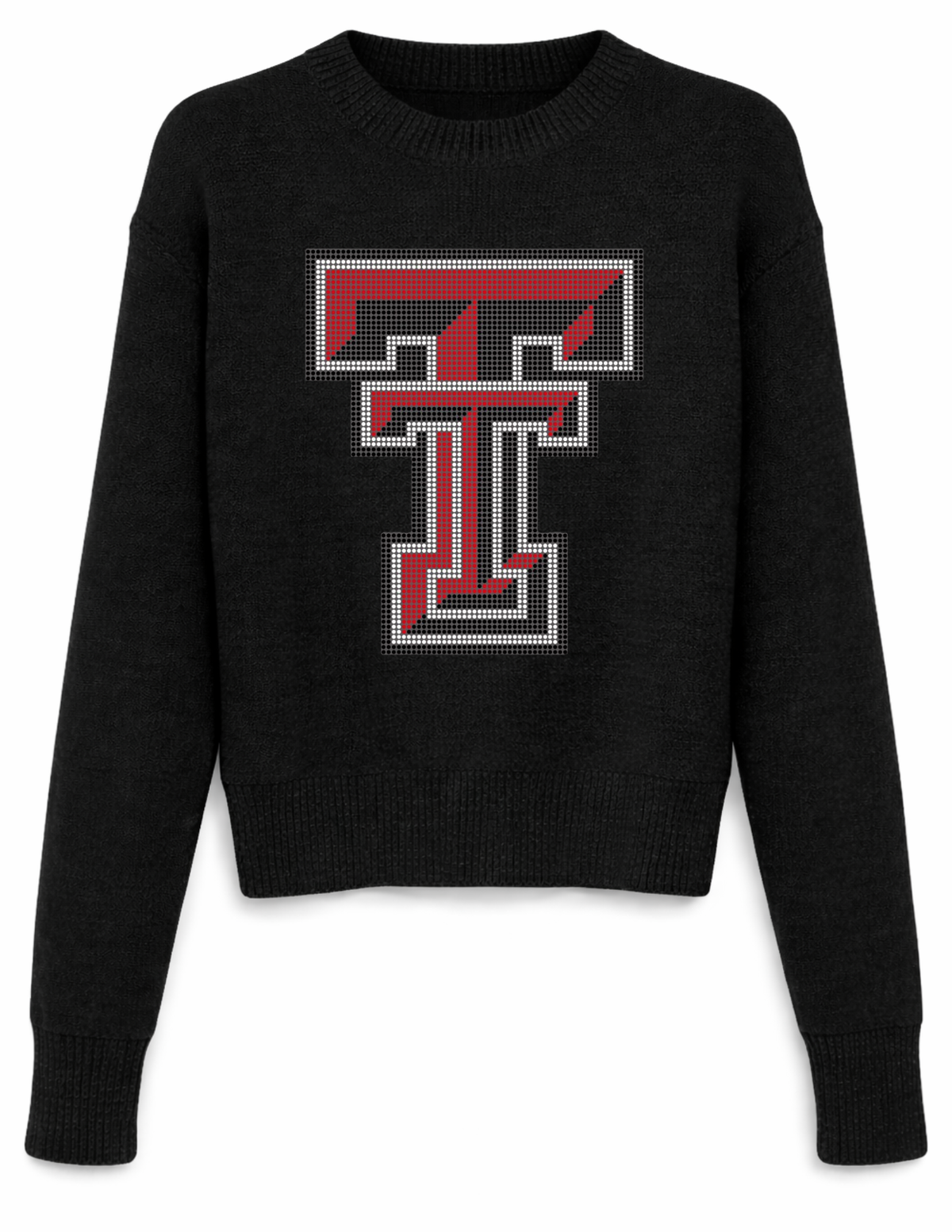 Texas Tech TT Black Long Sleeve Sweater