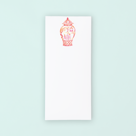 Orange Mahjong Ginger Jar Listpad