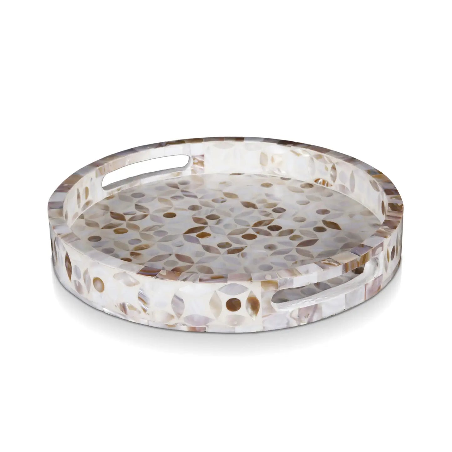 Decorative Tray Discovery Jewel Petit Mother of Pearl Inlay – 12" x 12"