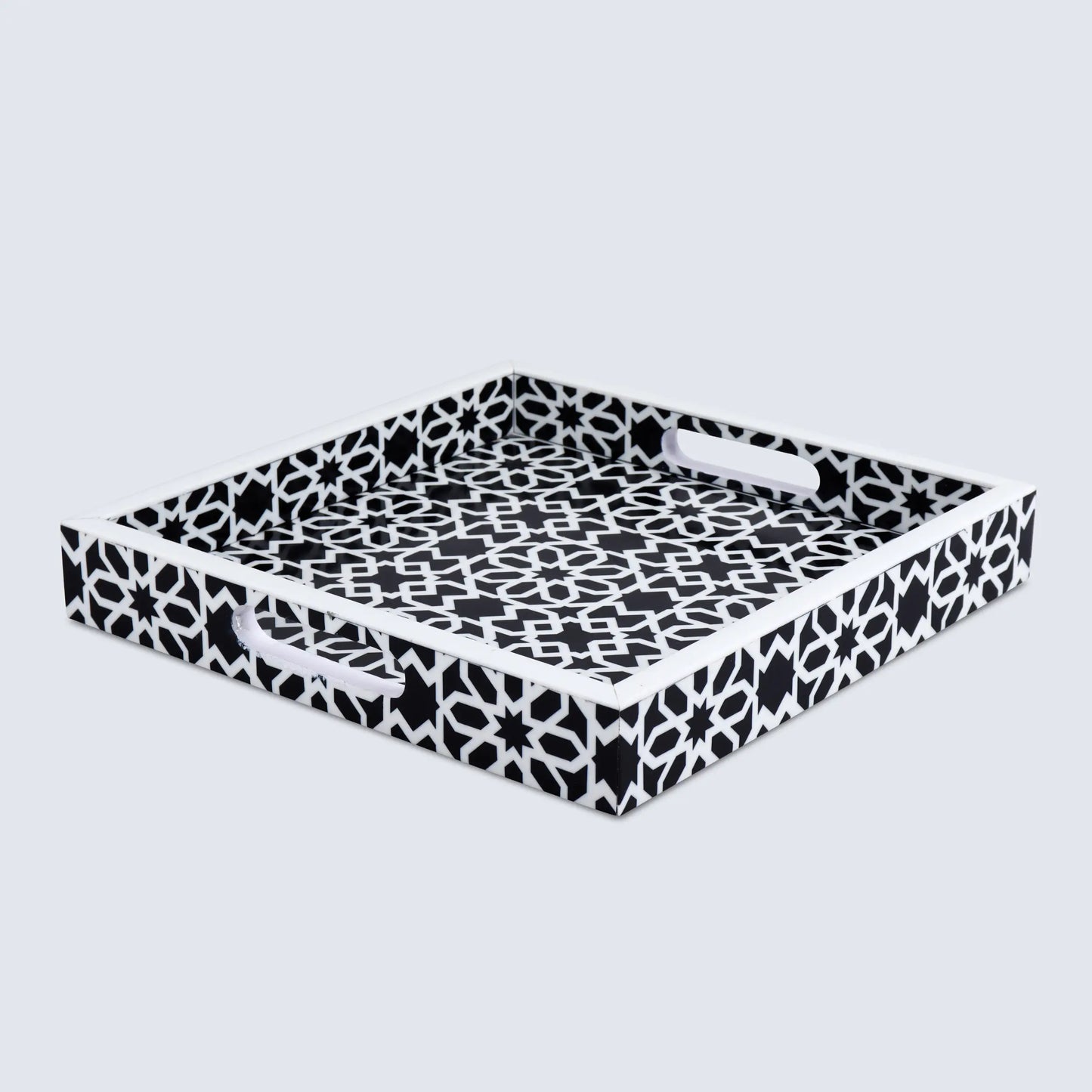 Decorative Tray 17"x11" 12"x12" Shiraz Ottoman Coffee Table