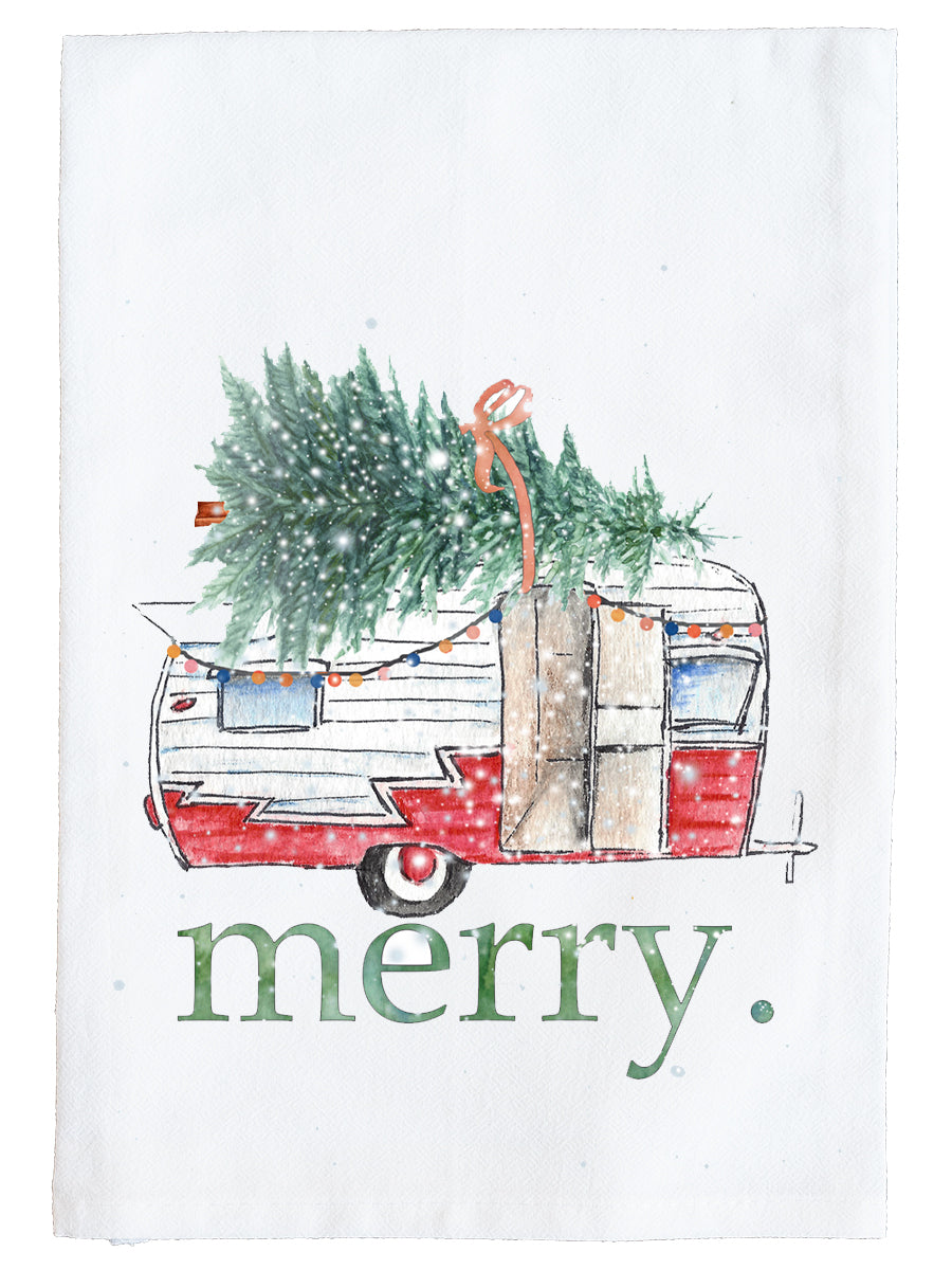 Merry Camper Kitchen Towel