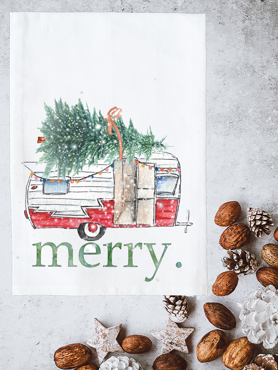 Merry Camper Kitchen Towel