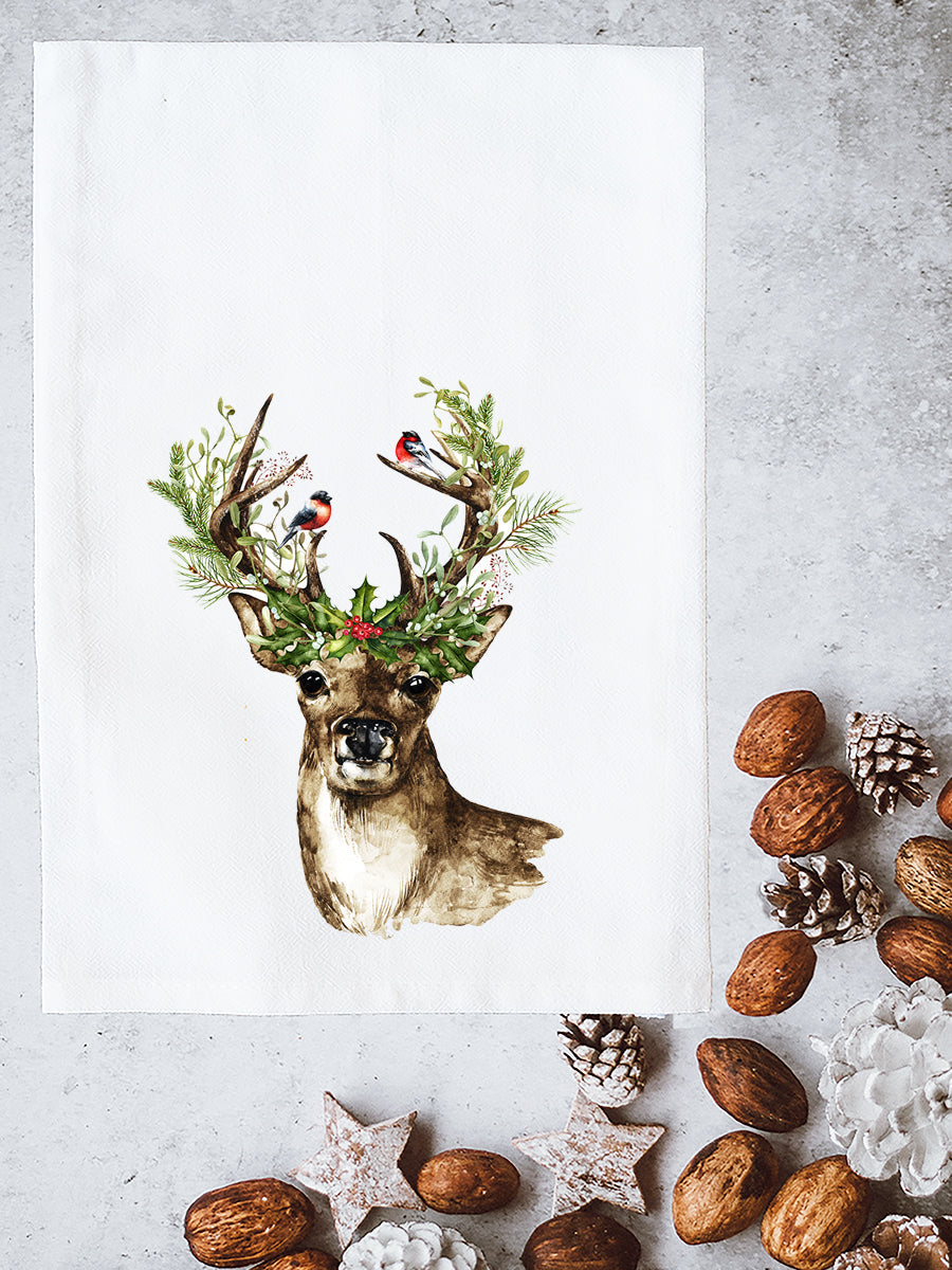 Christmas Stag Kitchen Towel