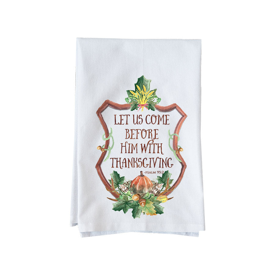 Thanksgiving Crest Kitchen Towel