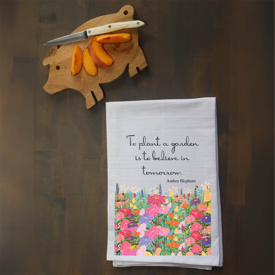 Bodley Floral Quote Kitchen Towel