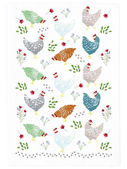 Chicken Scratch Kitchen Towel