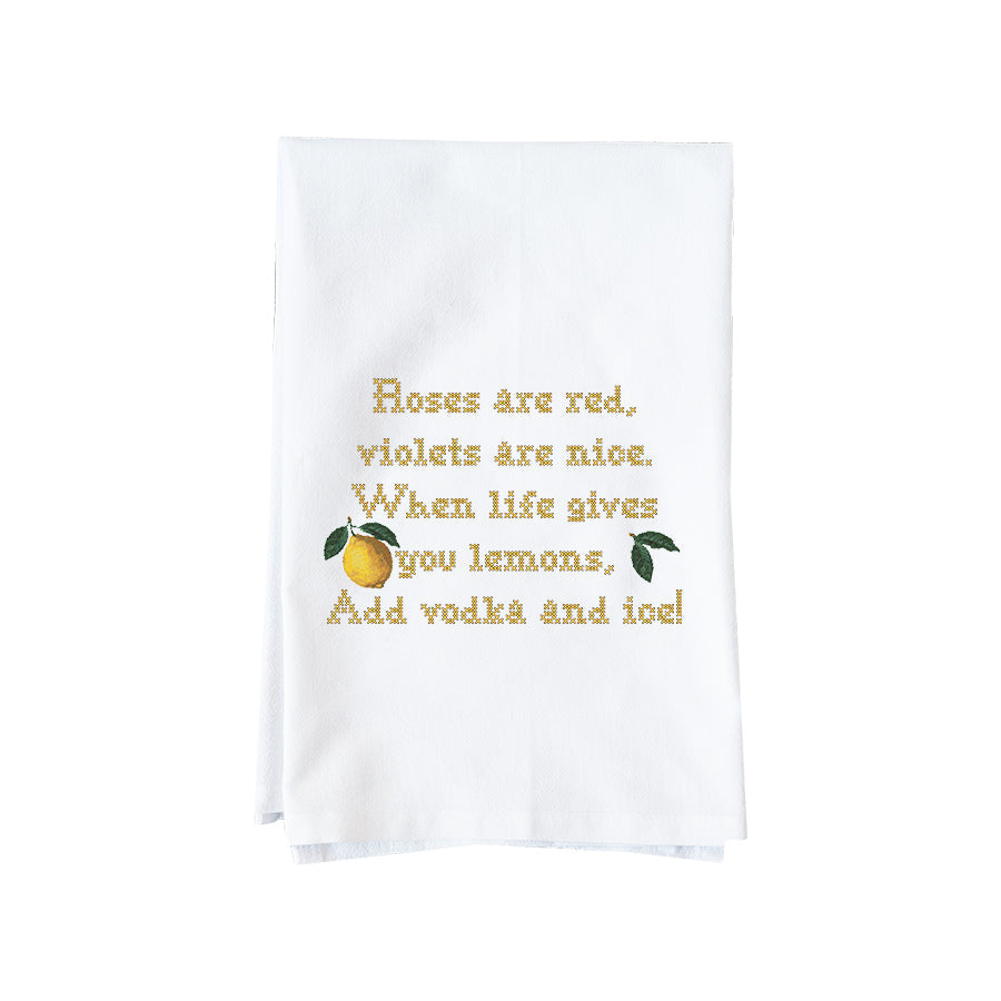 Add Vodka And Ice Kitchen Towel