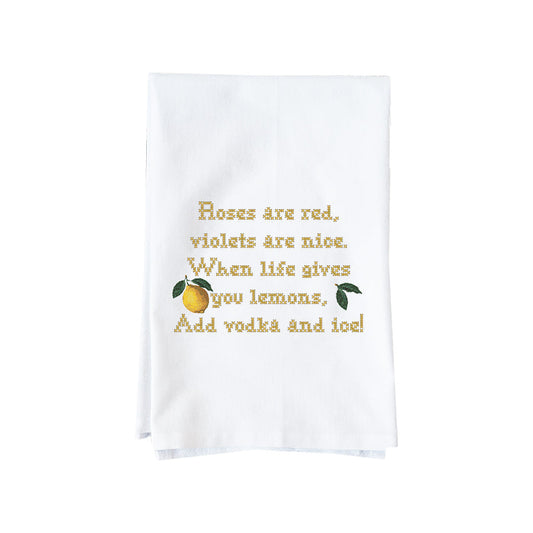 Add Vodka And Ice Kitchen Towel