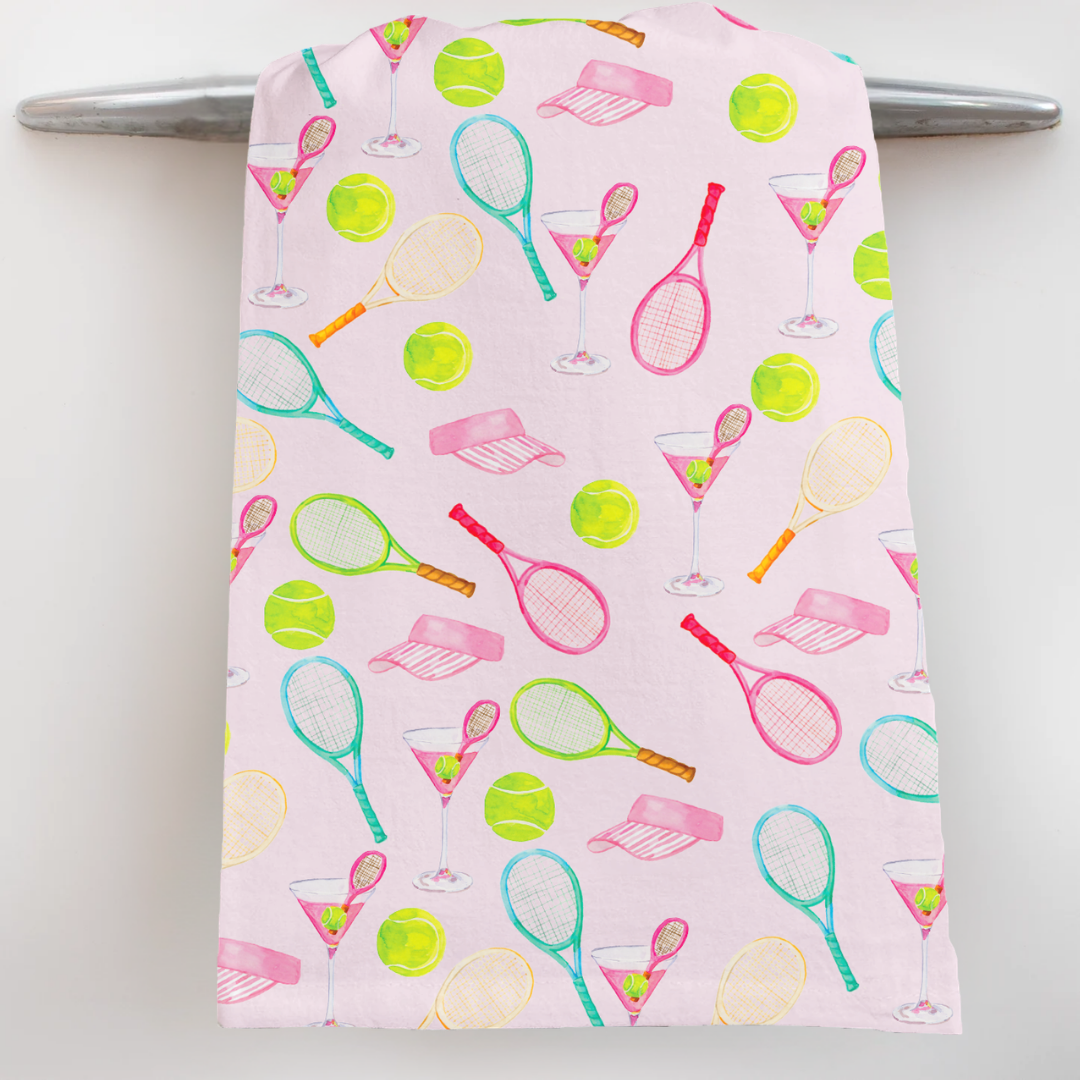 Tennis Pattern Tea Towel