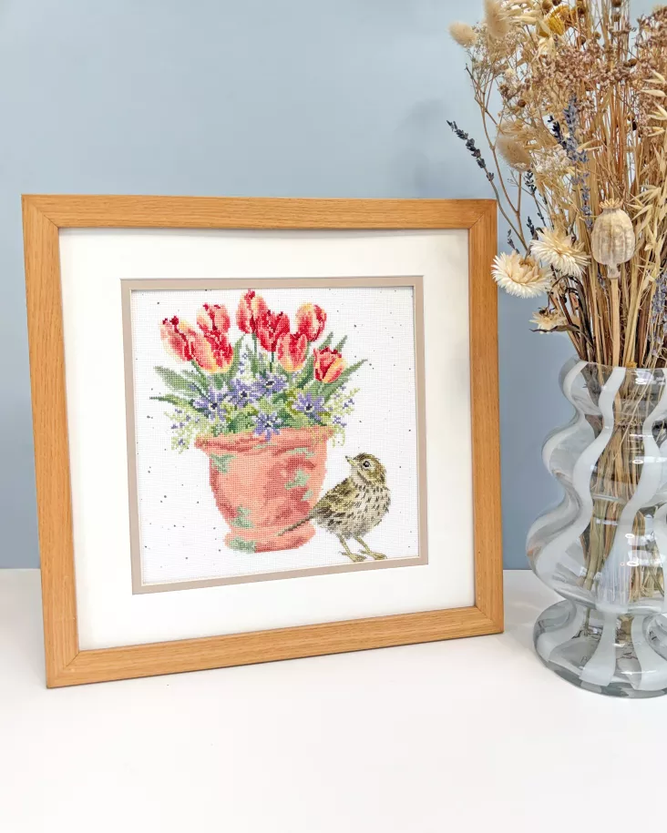 The Meadow Pipit Counted Cross Stitch Kit by Bothy Threads XHD156