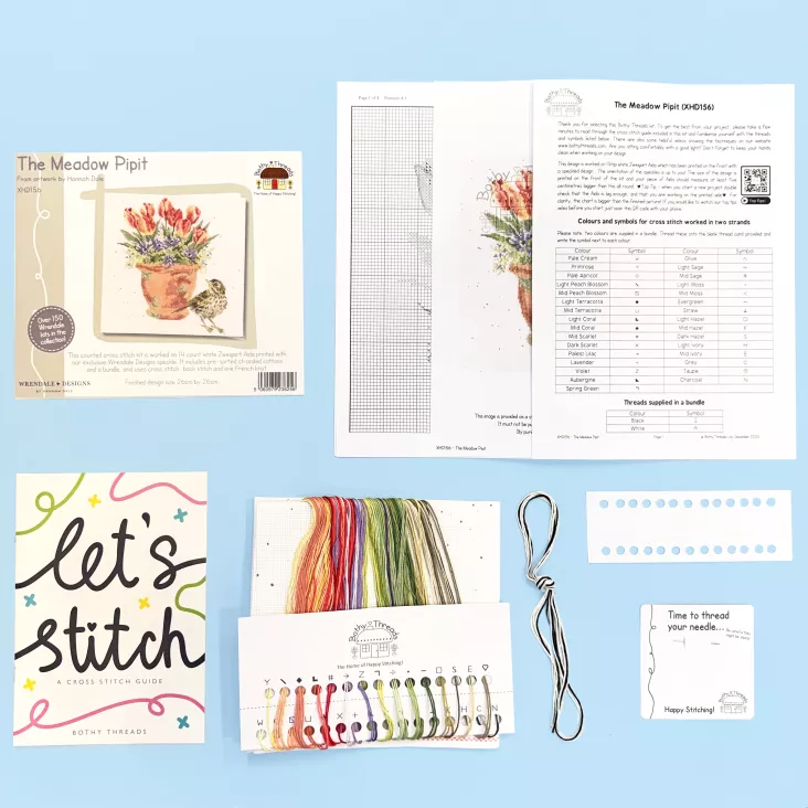 The Meadow Pipit Counted Cross Stitch Kit by Bothy Threads XHD156