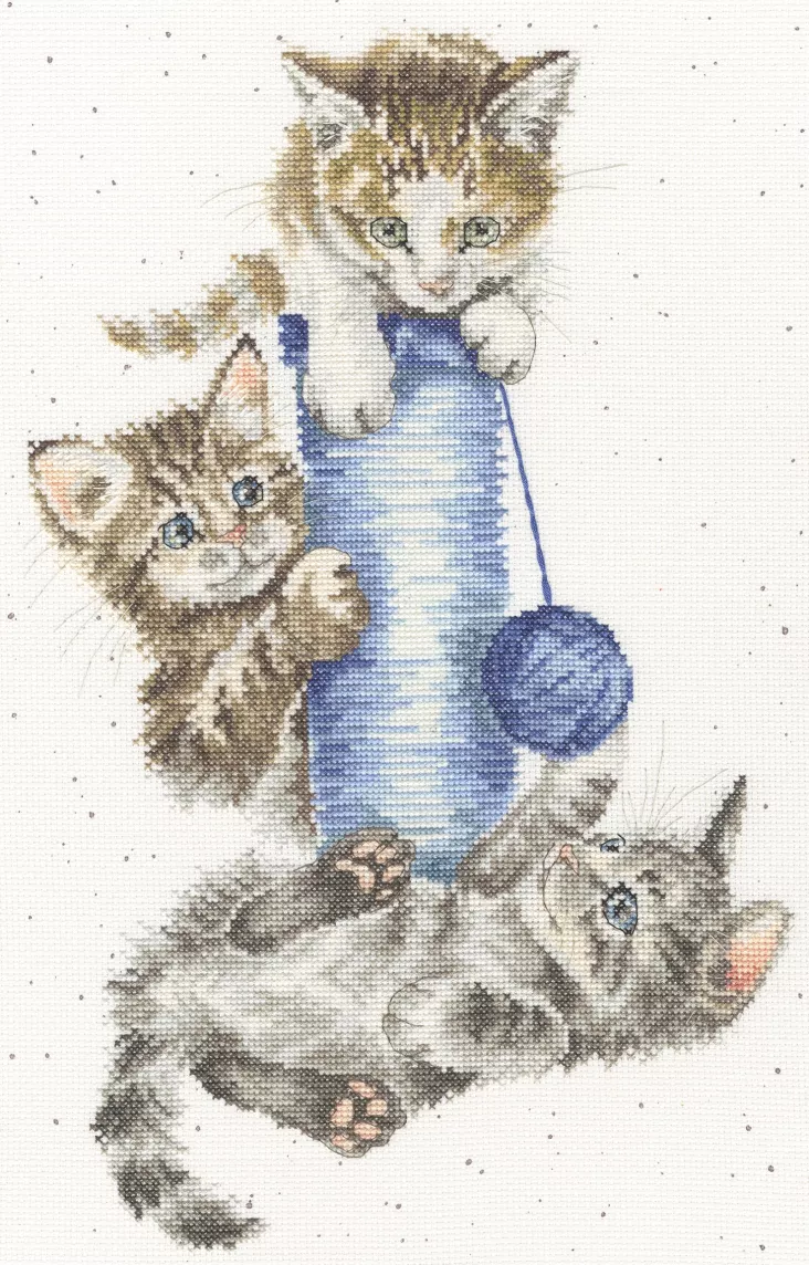 Three's a Crowd Counted Cross Stitch Kit by Bothy Threads XHD154