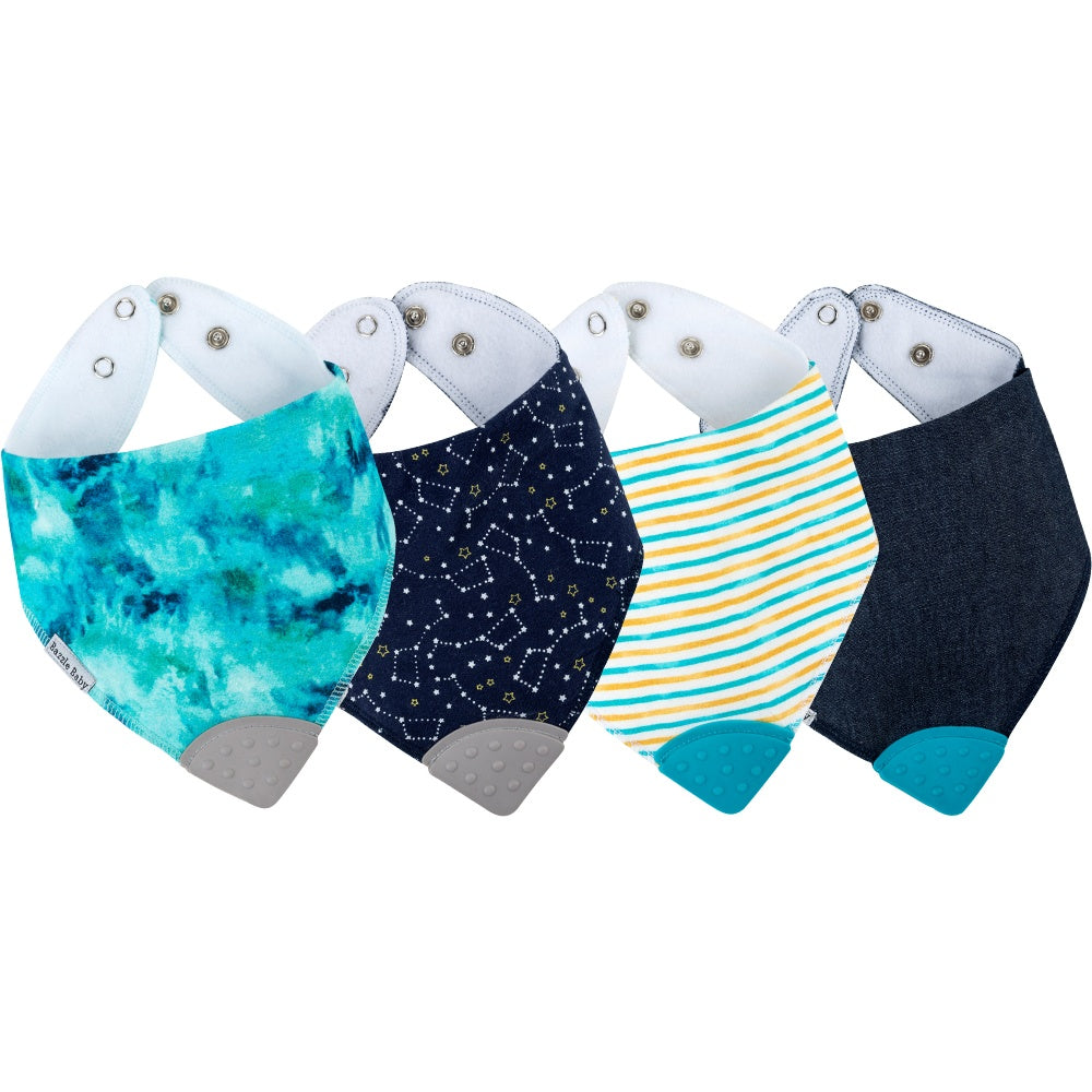 Banda Bib with Teether Attached  - Various Colors
