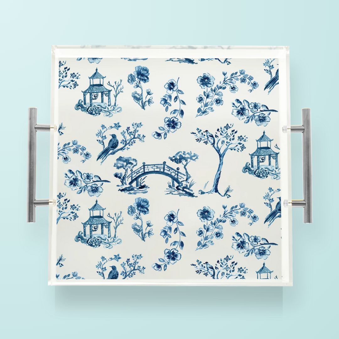 Chinoiserie Acrylic Tray