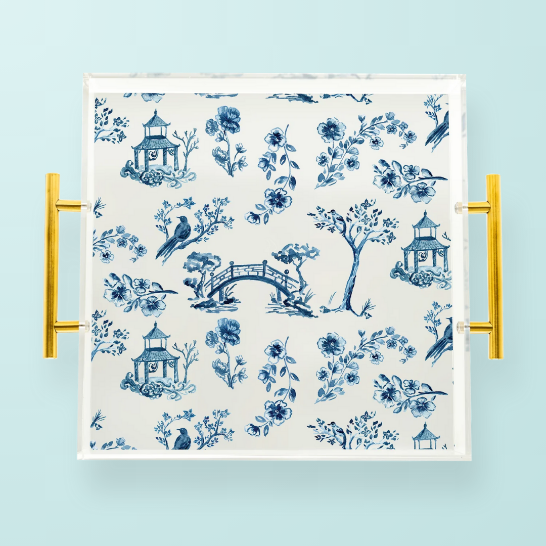Chinoiserie Acrylic Tray