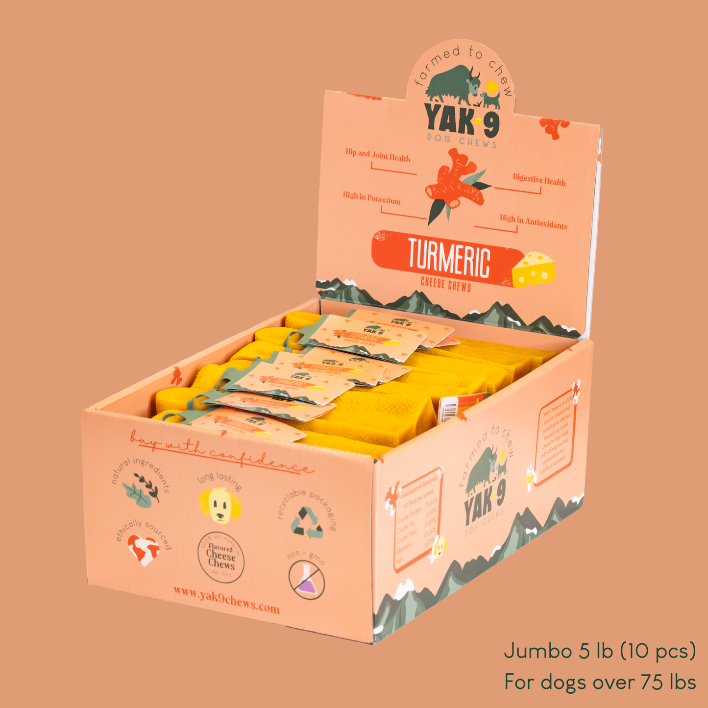 Turmeric Yak Milk Chews for Dogs