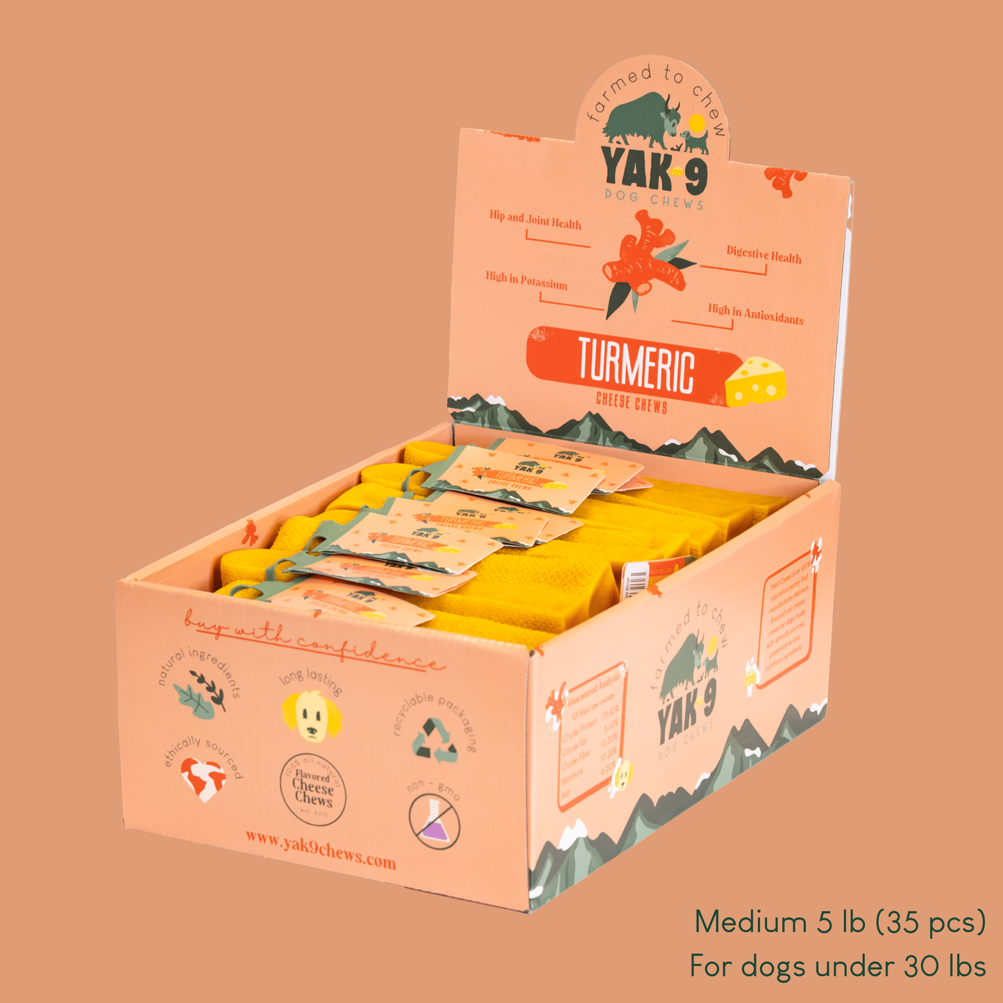 Turmeric Yak Milk Chews for Dogs