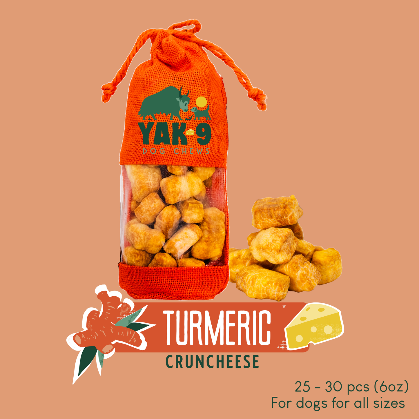 Turmeric Yak Milk Chews for Dogs