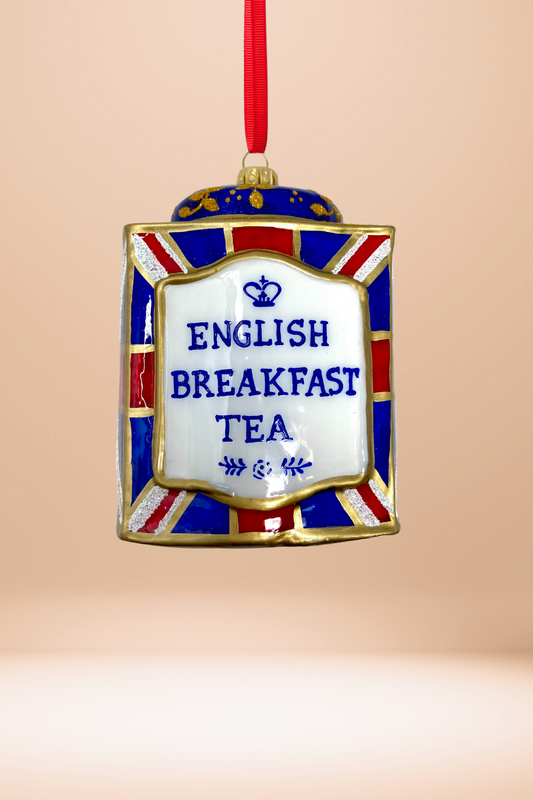 Union Jack Tin Glass Ornament