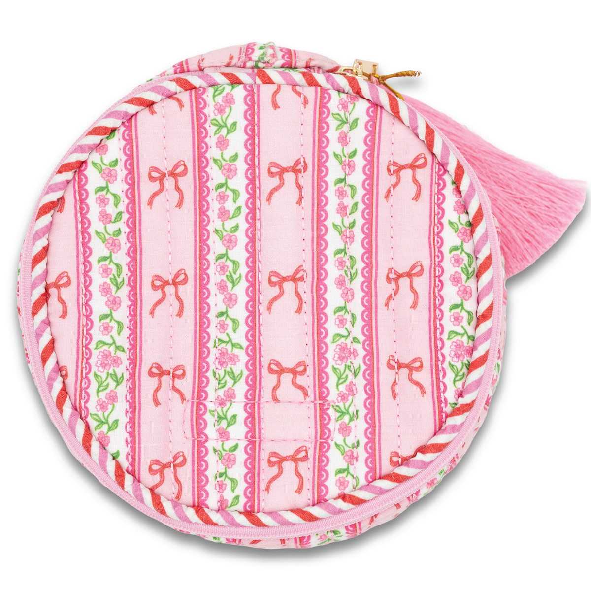 Simply Southern® Quilted Tassel Bag: Pink
