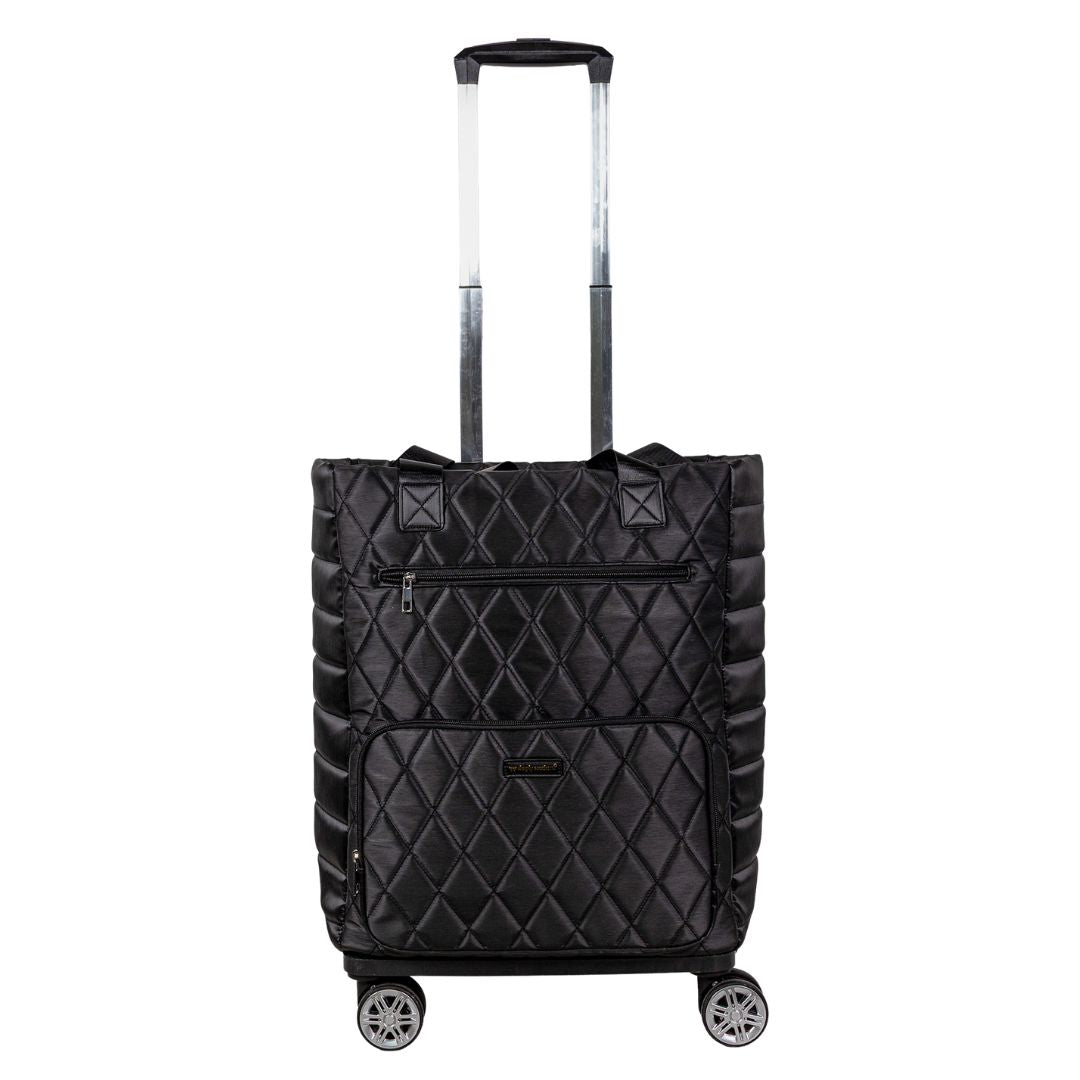 Swirl Quilted Convertible Rolling Tote - F26 - Simply Southern