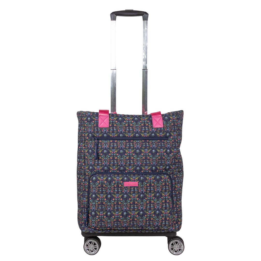 Swirl Quilted Convertible Rolling Tote - F26 - Simply Southern