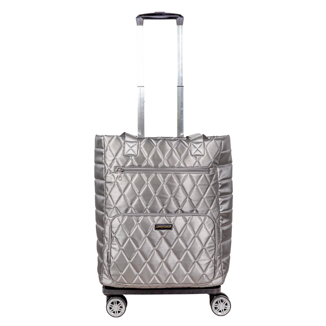 Swirl Quilted Convertible Rolling Tote - F26 - Simply Southern