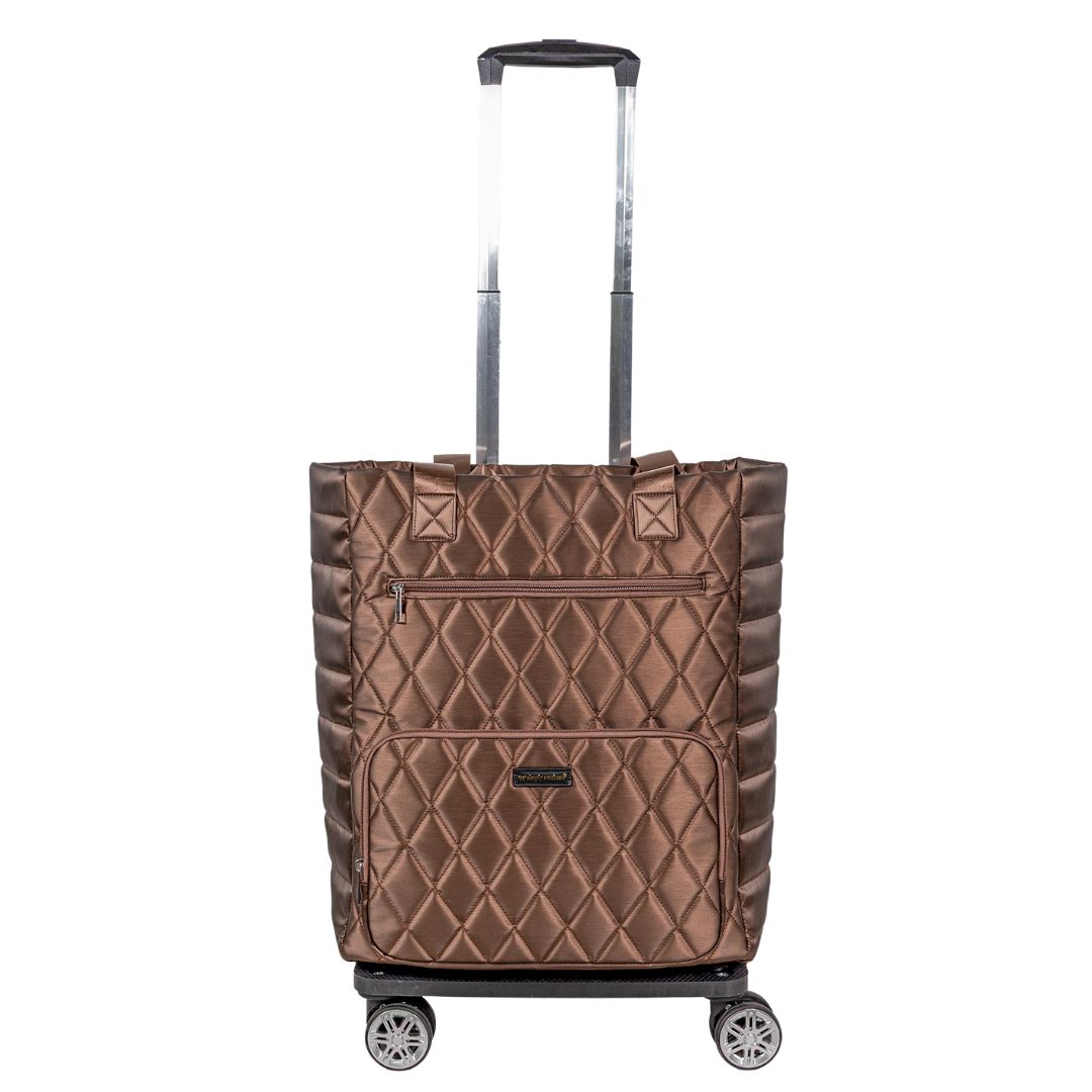 Swirl Quilted Convertible Rolling Tote - F26 - Simply Southern
