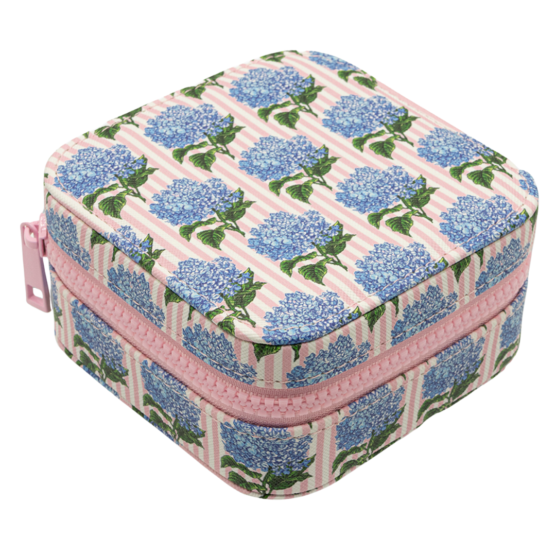 Jewelry Box with Interior Mirror - Zippered Compartment - S26 - Simply Southern