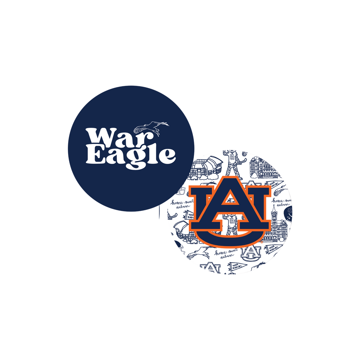 Auburn University - Drink Coasters, Set of 25