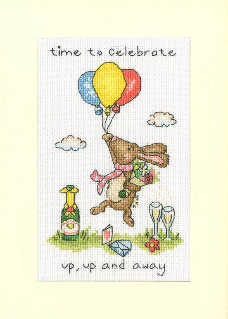 Up, Up and Away Greeting Card Counted Cross Stitch Kit by Bothy Threads XGC66