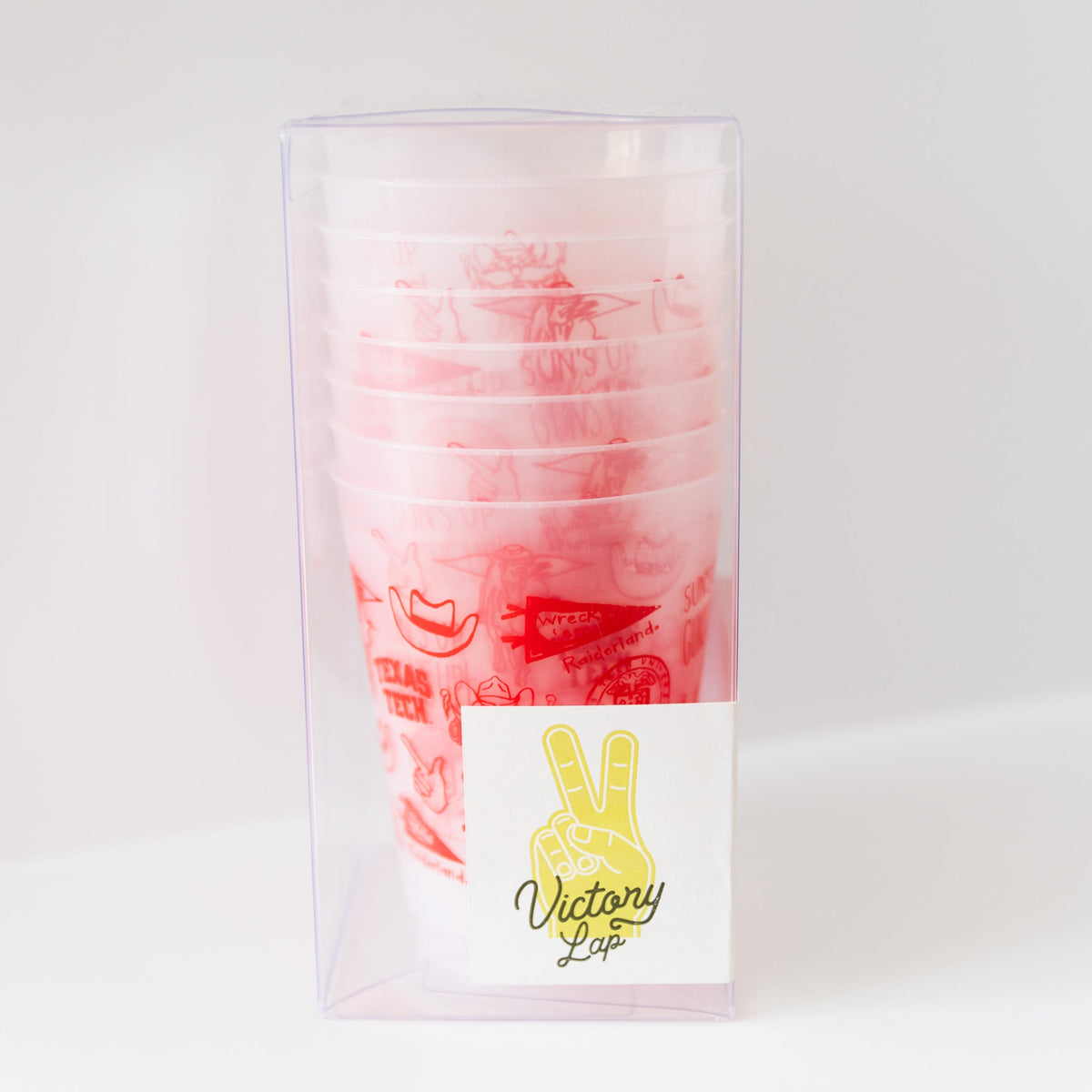 Texas Tech University - Shatterproof Cups, Set of 8