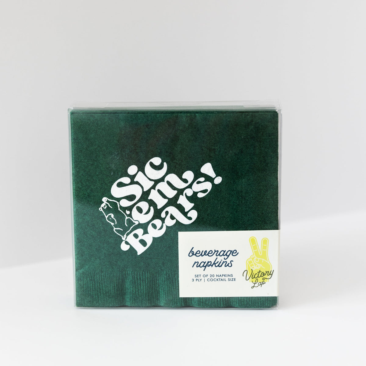 Baylor University - Green 3-Ply Cocktail Napkins, Set of 25