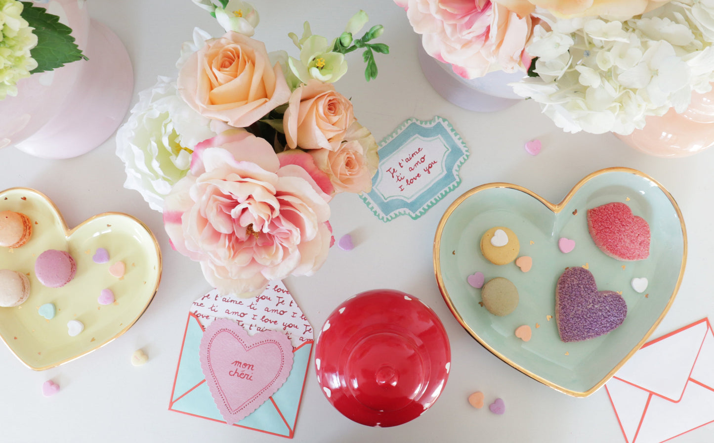 "Confetti Hearts" Dishes