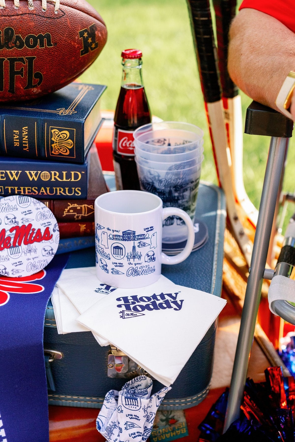 The University of Mississippi (Ole Miss) - White 3-Ply Cocktail Napkins, Set of 25