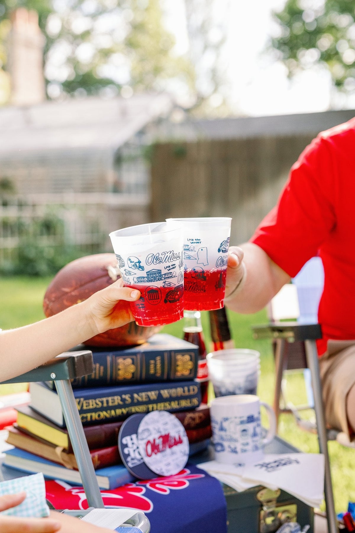 The University of Mississippi (Ole Miss) - Shatterproof Cups, Set of 8