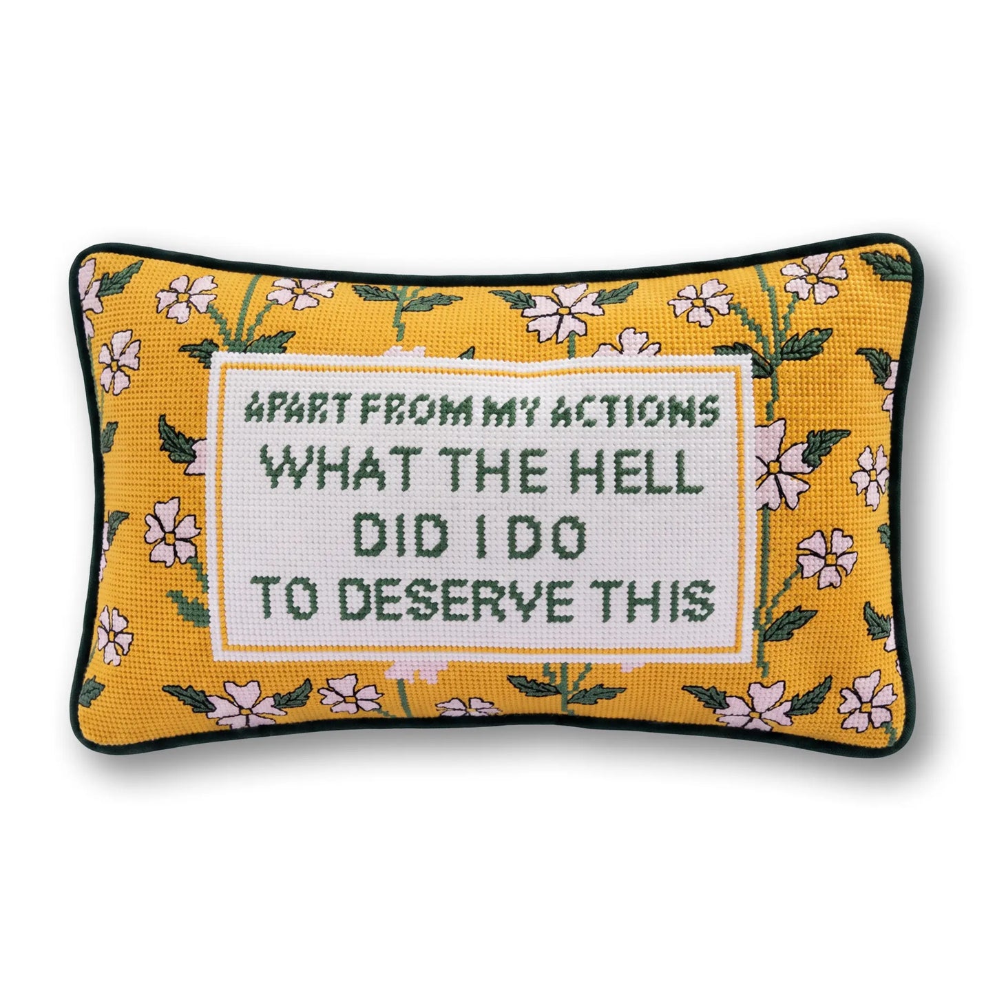 What the Hell Needlepoint Pillow