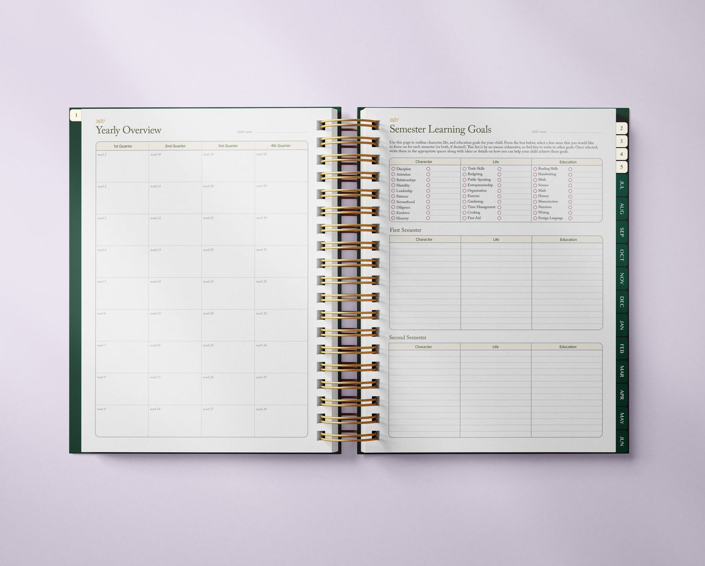 The Well Ordered Homeschool Planner - 2026-2027 Edition