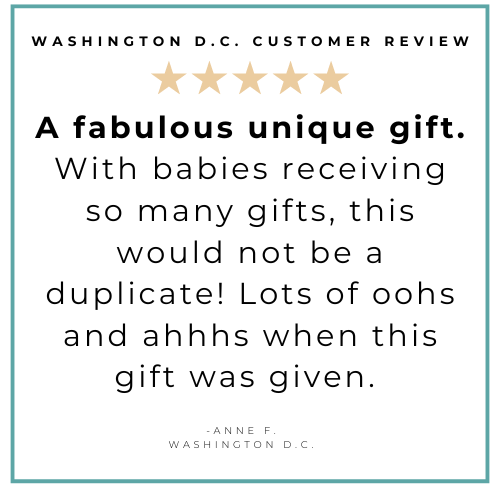 Washington D.C. Newborn Gift Set: Muslin Swaddle & Bib