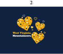 West Virginia Infant Lap Shoulder Creeper Print
