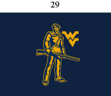 West Virginia Infant Lap Shoulder Creeper Print