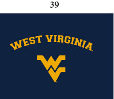 West Virginia Infant Lap Shoulder Creeper Print