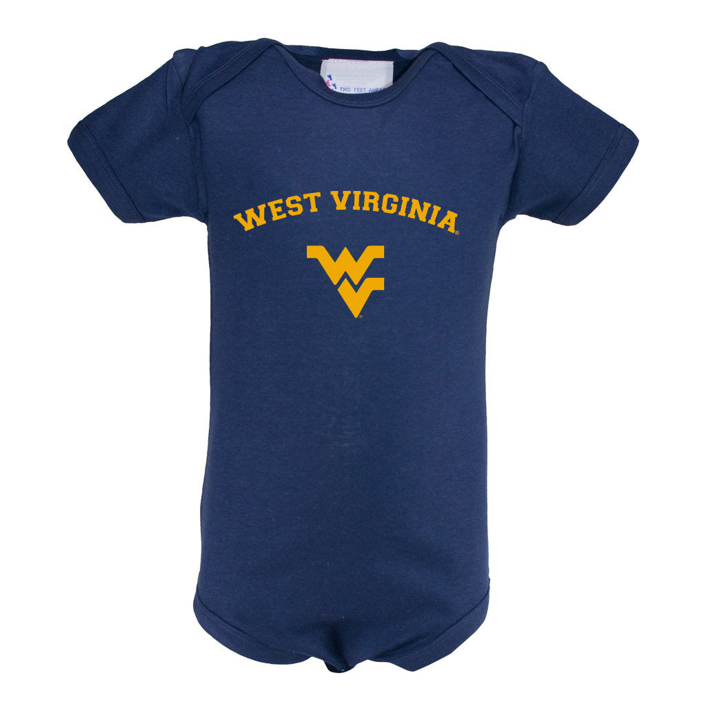 West Virginia Infant Lap Shoulder Creeper Print