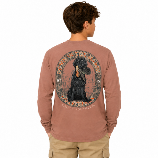 Down In The Marsh - Dog & Duck - SS - F26 - YOUTH Long Sleeve