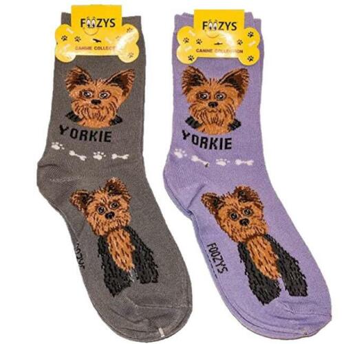 Graphic Adult Socks - Foozy - Yorkie