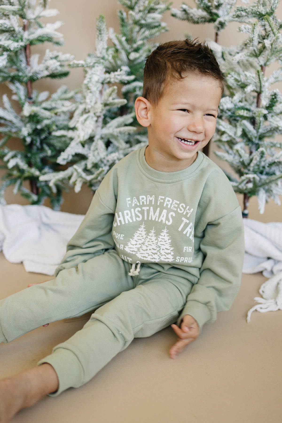 Farm Fresh Christmas Trees Crewneck Sweatshirt
